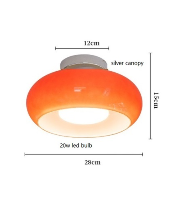 Farmhouse Glass ceiling light