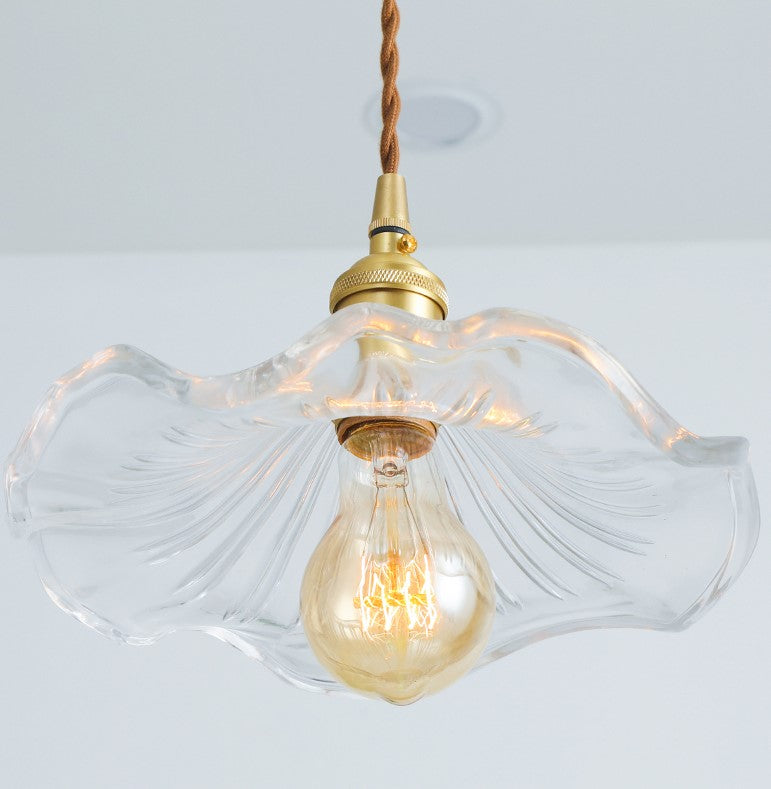 Flower Glass Pendant Light,  Vintage Style Lights