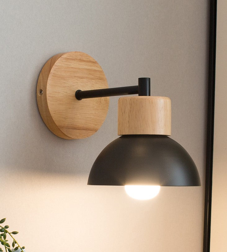 Nordic Macaroon, Wood Wall Lamp, Kids Room Lamp