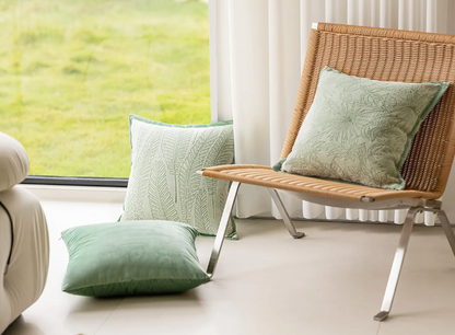 Sage Green & Nude Beige  Luxury Pillow Covers