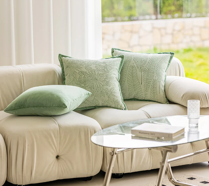 Sage Green & Nude Beige Pillow Covers – Luxury Cushion Covers