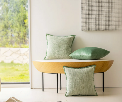 Sage Green & Nude Beige  Luxury Pillow Covers