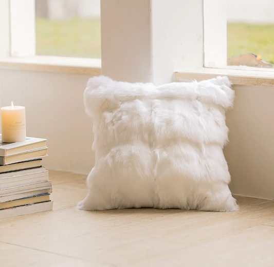 White Faux Fur & Velvet Pillow Covers – Luxe Satin Multi-Style Cushion Covers