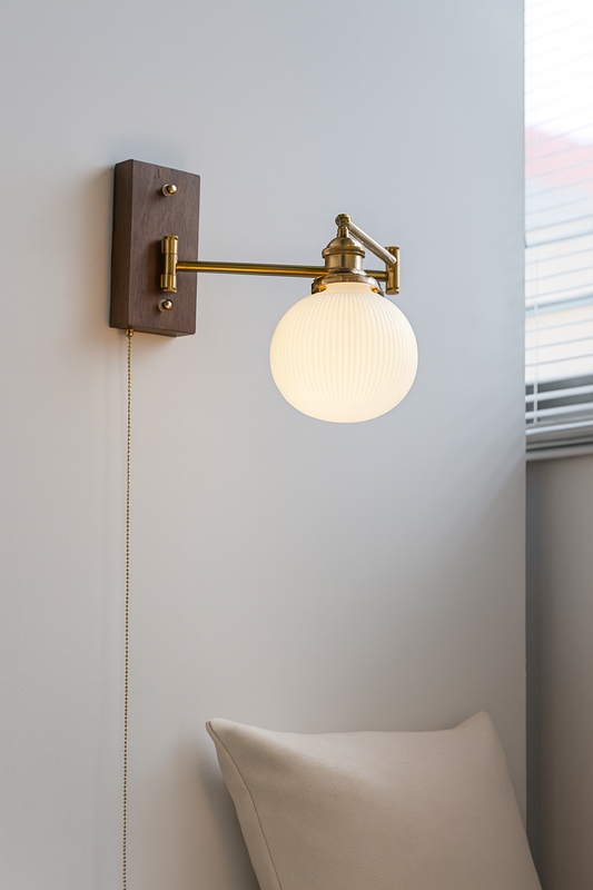 Mid-centuary Modern Swivel Ceramic Wall Lamp