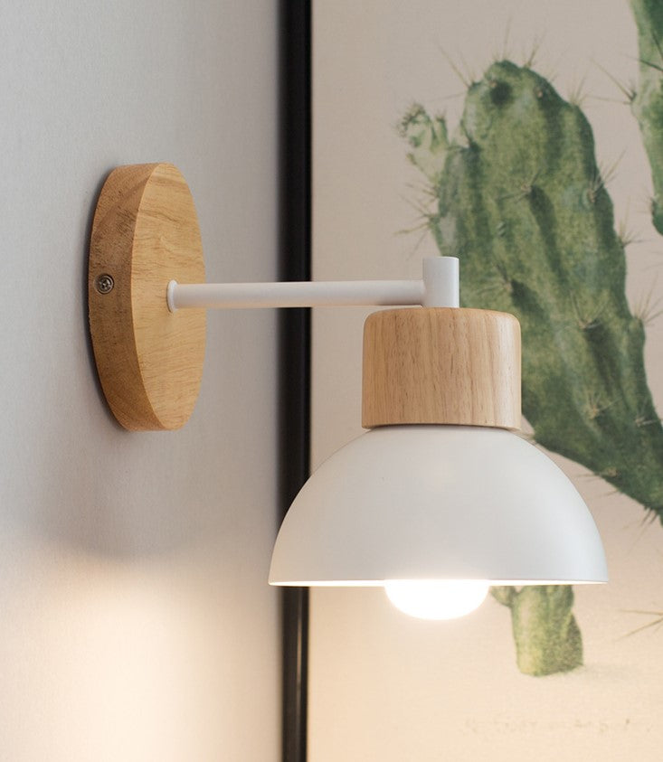 Nordic Macaroon, Wood Wall Lamp, Kids Room Lamp