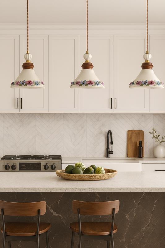 Vintage Ceramic pendant Light