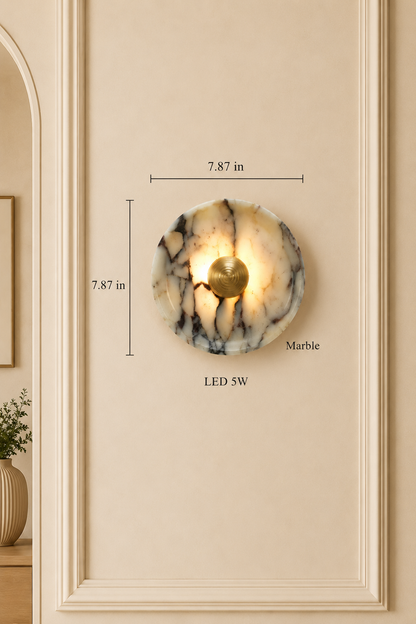 Organic Marble Wall Lights-Bedroom Living room wall mounted sconce