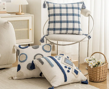 Tufted Punch Needle Pillow Case – Luxury-Embroidered Cushion covers