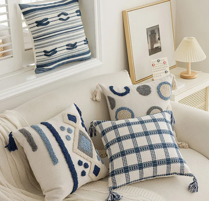 Tufted Punch Needle Pillow Case – Luxury-Embroidered Cushion covers