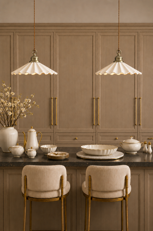 Industrial Vintage Ceramic pendant light| Retro farmhouse Ceiling lamp