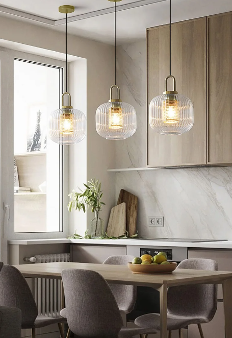 Modern Clear Glass Pendant Light