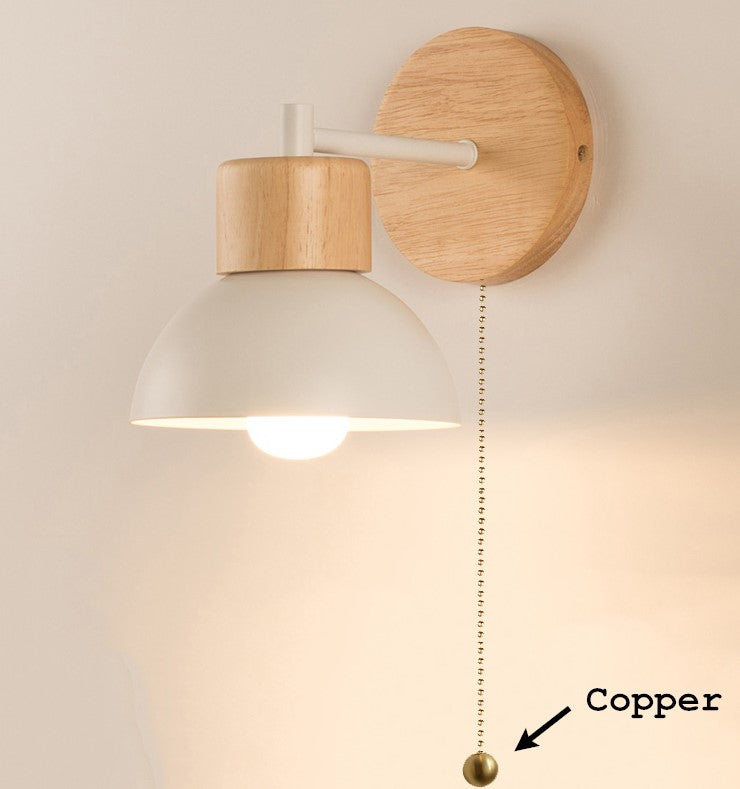 Nordic Macaroon, Wood Wall Lamp, Kids Room Lamp