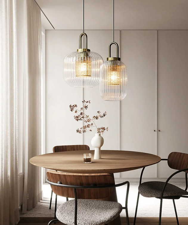 Modern Clear Glass Pendant Light