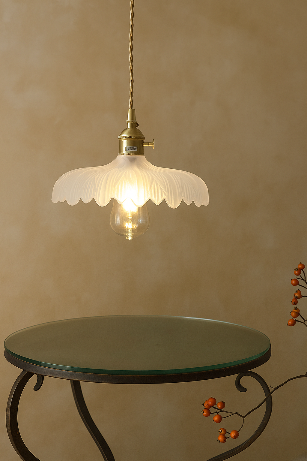 Retro Opal Shade Light, Multi-Color Glass Pendant Lights