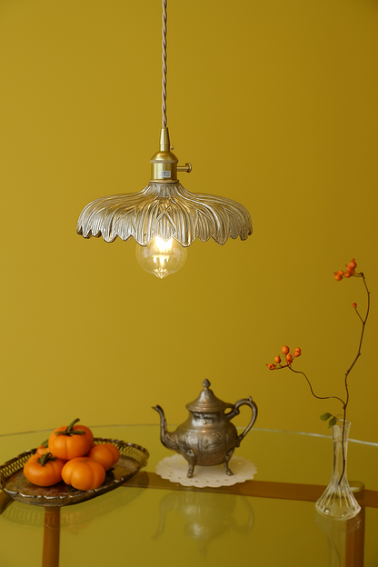 Retro Opal Shade Light, Multi-Color Glass Pendant Lights