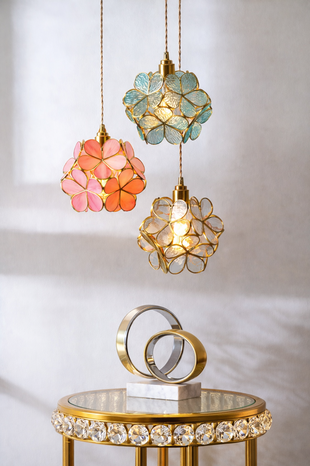 Luxury multicolor Glass  Chandelier lighting