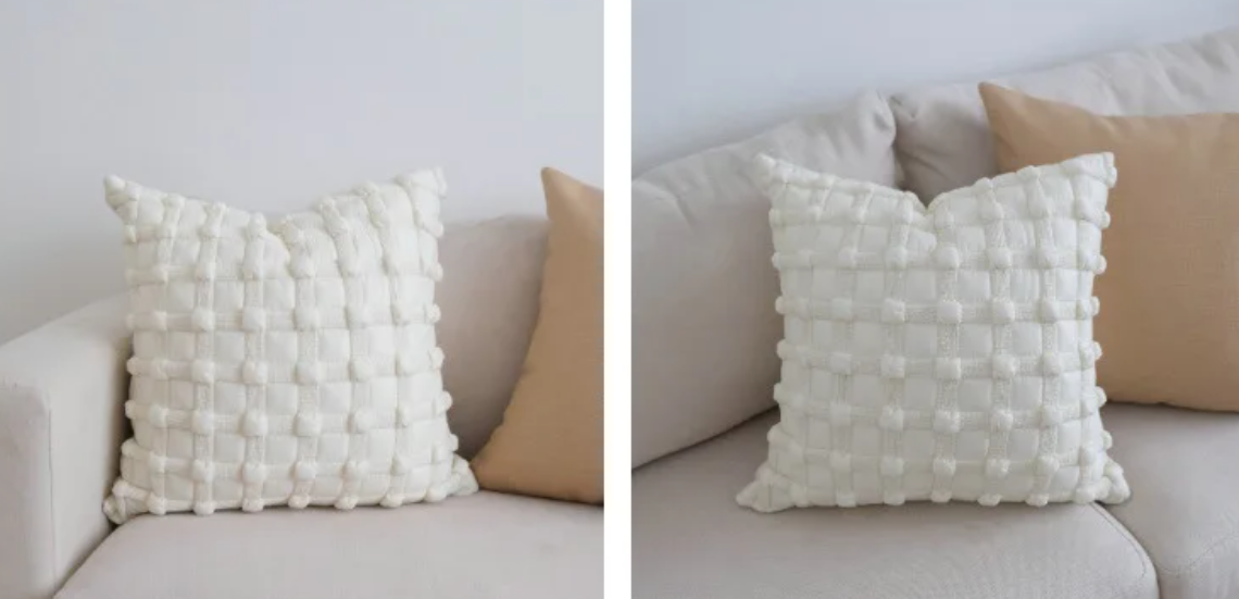 White Faux Fur & Velvet Pillow Covers – Luxe Satin Multi-Style Cushion Covers