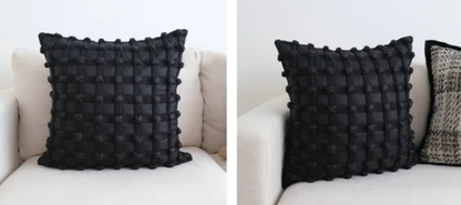 White Faux Fur & Velvet Pillow Covers – Luxe Satin Multi-Style Cushion Covers