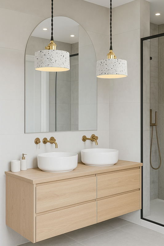 Minimalist White Pendant lights for Dining, Cafe & Bathroom