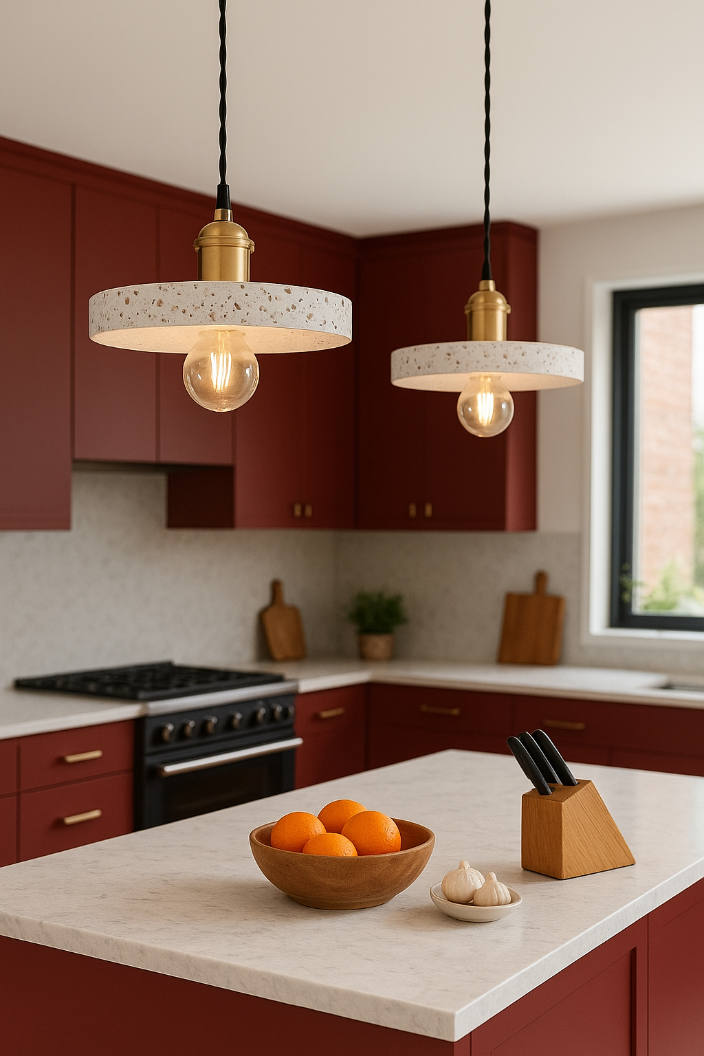 Modern White Linear Pendant Light for Kitchen Island