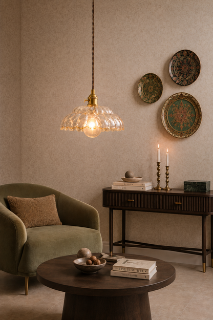 Retro, Cottage & Contemporary Style Glass pendant lights