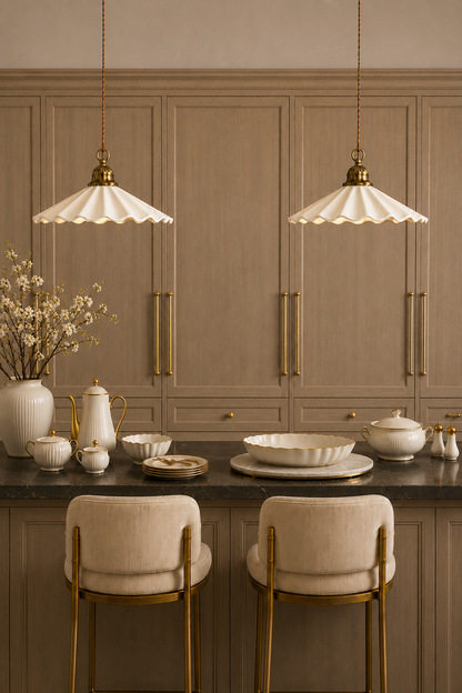Industrial Vintage Ceramic pendant light| Retro farmhouse Ceiling lamp