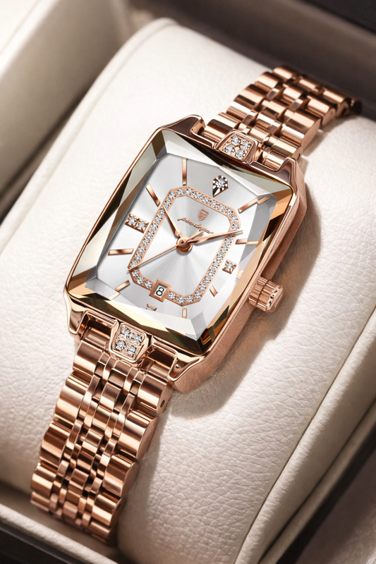 Classic Gold-Plated luxury Wristwatch for women