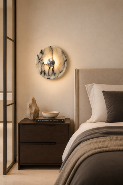 Organic Marble Wall Lights-Bedroom Living room wall mounted sconce