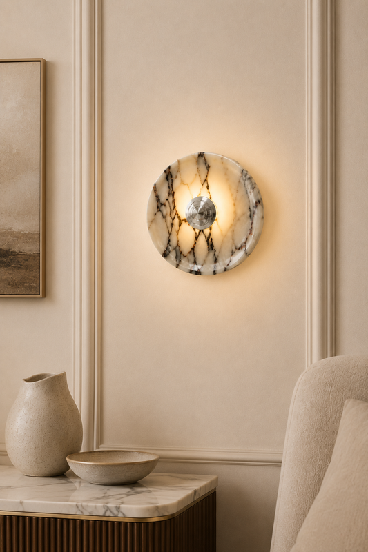 Organic Marble Wall Lights-Bedroom Living room wall mounted sconce