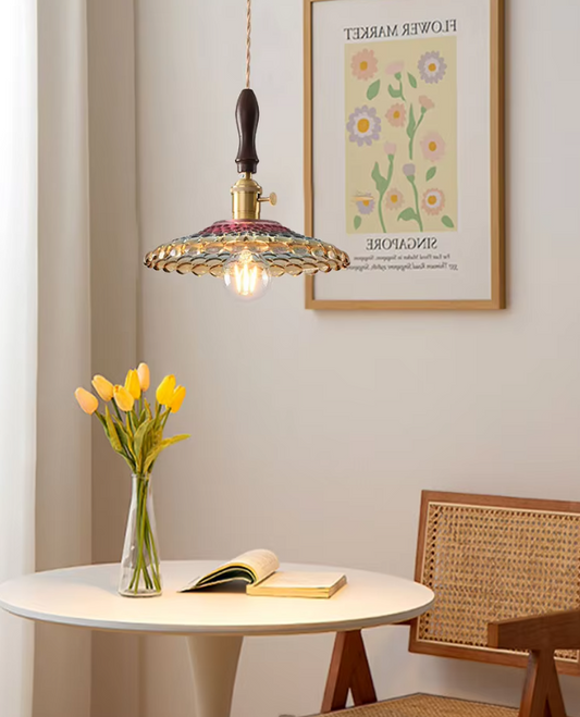 Bohemian Stained Glass Pendant Light