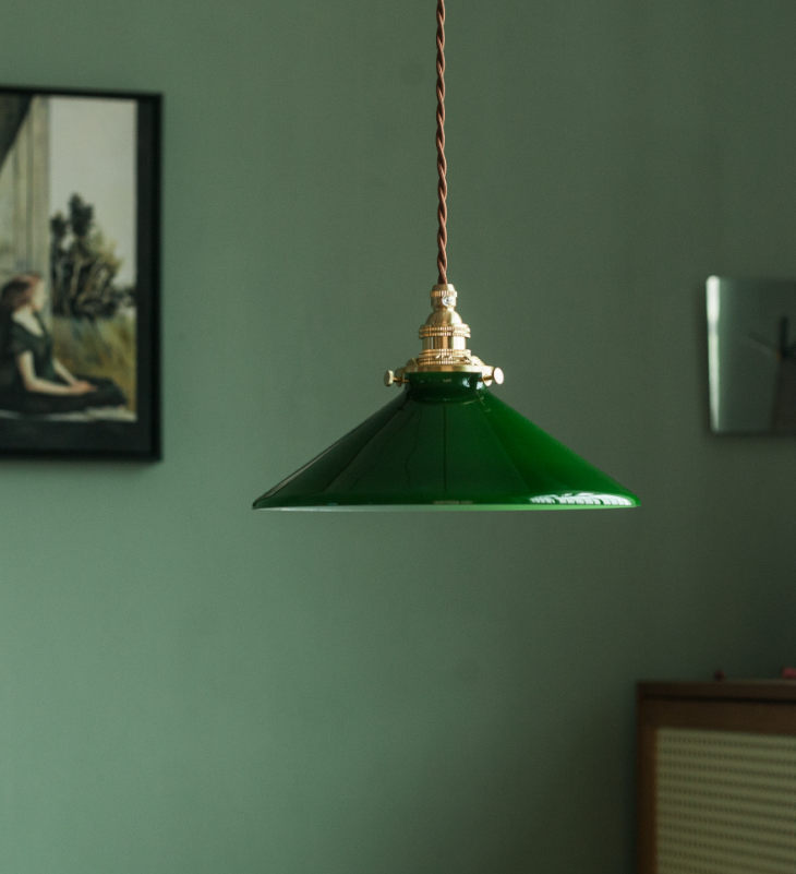 Wabi Sabi Green Glass pendant lights