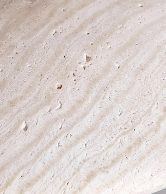 Travertine & Wood Pendant Light - Organic Modern Kitchen Island Lights