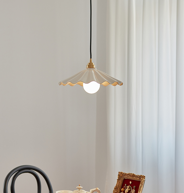 Wave Style Ceramic Pendant Lamp