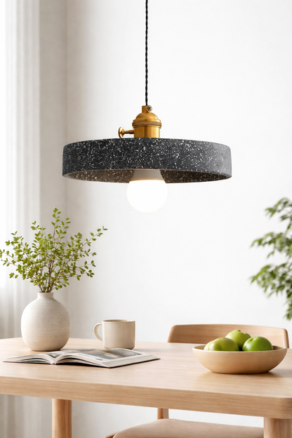 Industrial Cement bathroom Pendant Light- Terrazzo hanging lights