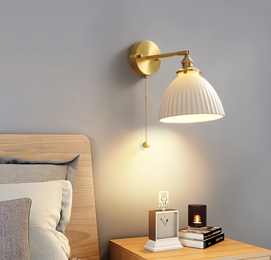 Contemporary Ceramic Wall Lamp: Modern Indoor Lighting Fixture