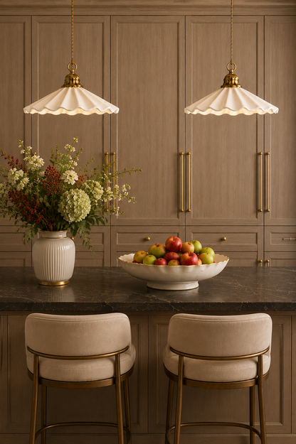 Industrial Vintage Ceramic pendant light| Retro farmhouse Ceiling lamp