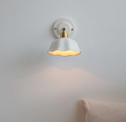 Ceramic Flower Wall Lamp for Kid's room