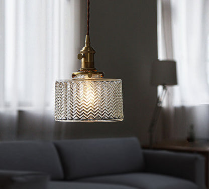 Vintage Inspired Emerald Green Glass pendant lights