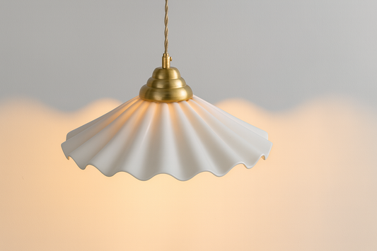 Wave Style Ceramic Pendant light, Farm house lighting