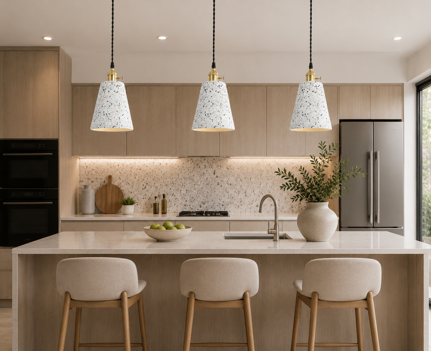 Minimalist White Pendant lights for Dining, Cafe & Bathroom