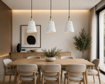 Minimalist White Pendant lights for Dining, Cafe & Bathroom