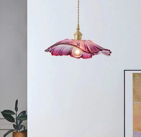 Fuchsia Bloom, Radiant Flower Pendant Lights