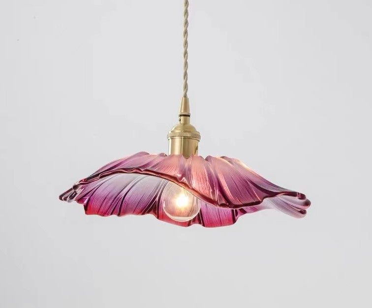 Fuchsia Bloom, Radiant Flower Pendant Lights