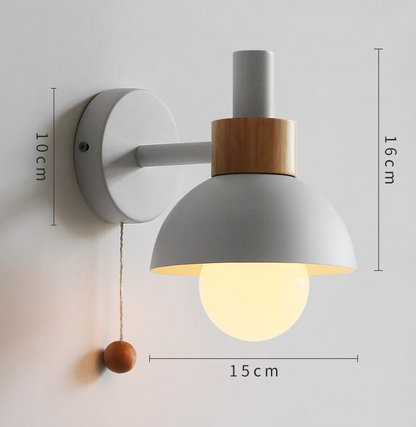Pink Wall Sconce| Pull chain wall lamp | Kid's room lamp
