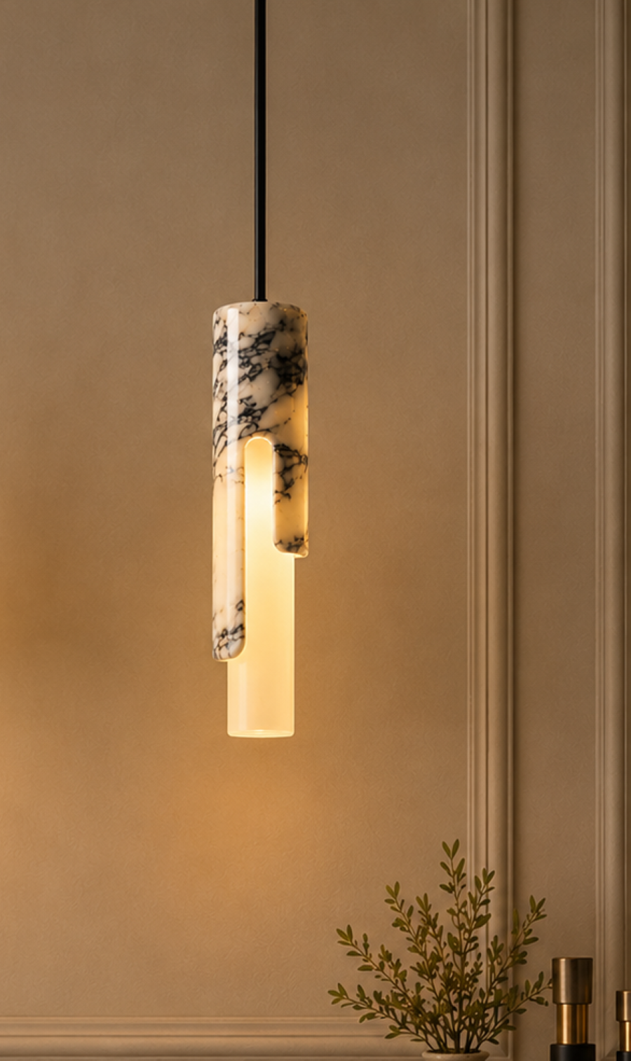 Luxury Modern Marble Pendant Light | Unique Handmade Lighting