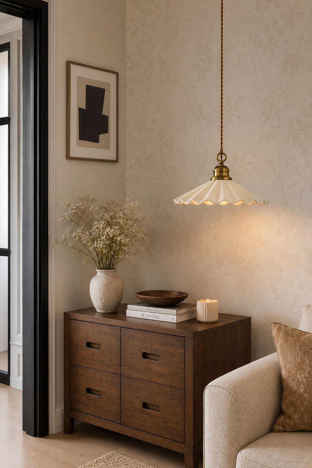 Industrial Vintage Ceramic pendant light| Retro farmhouse Ceiling lamp