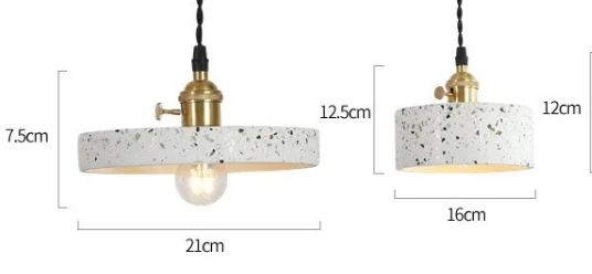 Minimalist White Pendant lights for Dining, Cafe & Bathroom